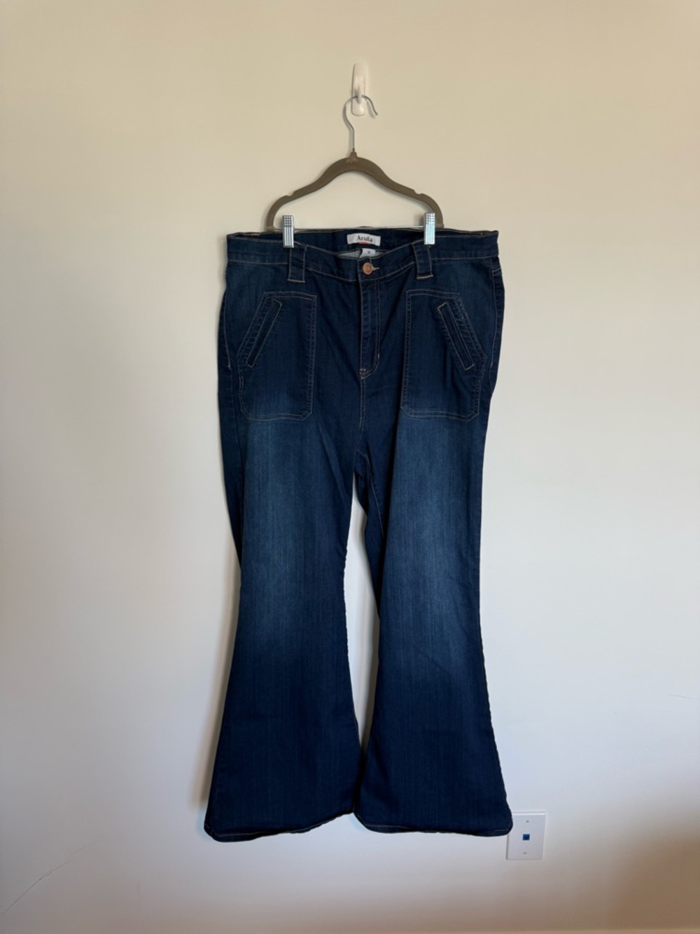 Arula - Dark Blue Women's Flare Jeans